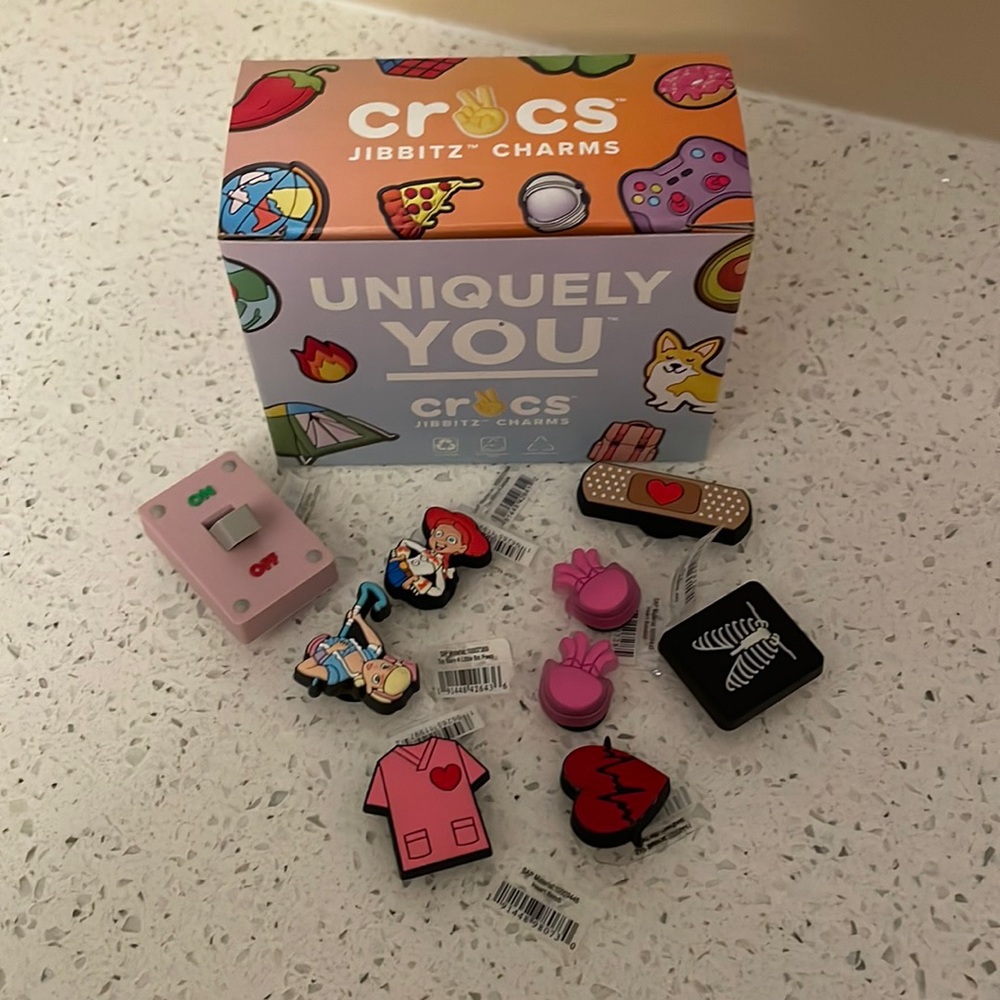 Lot of 9 NEW Assorted CROCS Jibbitz Charms